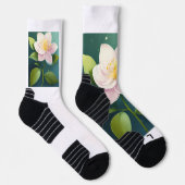 Crew Socken Blume gedruckt (Rechts)