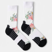 Crew Socken farbenfrohe Blumen (Rechts)