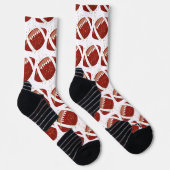 Crew Socken für Männer mit Fußbällen (Rechts)