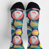 Crew-Socken für niedliche Haiarten Socken (Oben)