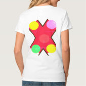 Crew Socken GIANT DOTS YELLOT ROT HELL GRÜN T-Shirt (Rückseite)