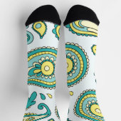 Crew Socken - Klassisches Paisley-Design (Oben)
