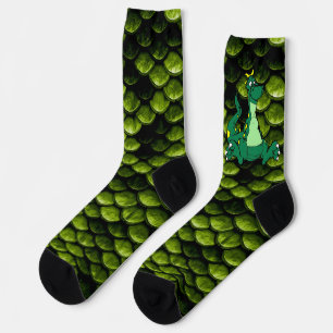 Crew Socken Männer Kleidung Dragon Scale