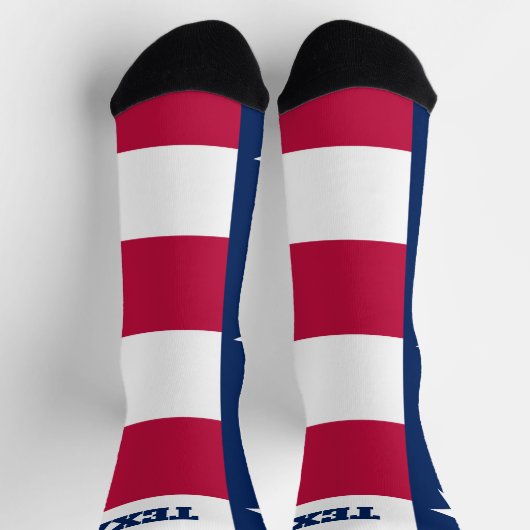 Crew-Socken mit der Flagge von Texas Socken (Oben)