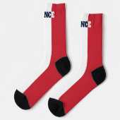 Crew-Socken mit französischer Flagge Socken (Linkes Detail)