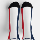 Crew-Socken mit französischer Flagge Socken (Oben)