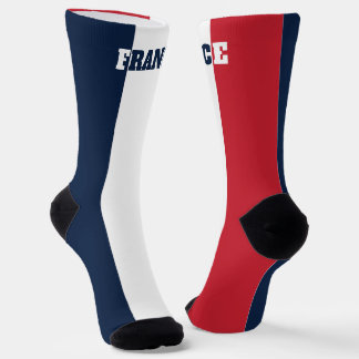 Crew-Socken mit französischer Flagge Socken