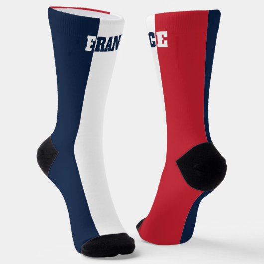 Crew-Socken mit französischer Flagge Socken (Gewinkelt)