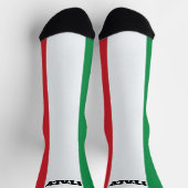 Crew-Socken mit italienischer Flagge Socken (Oben)