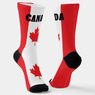 Crew Socken mit kanadischer Flagge