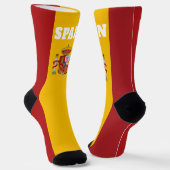 Crew-Socken mit spanischer Flagge Socken (Gewinkelt)