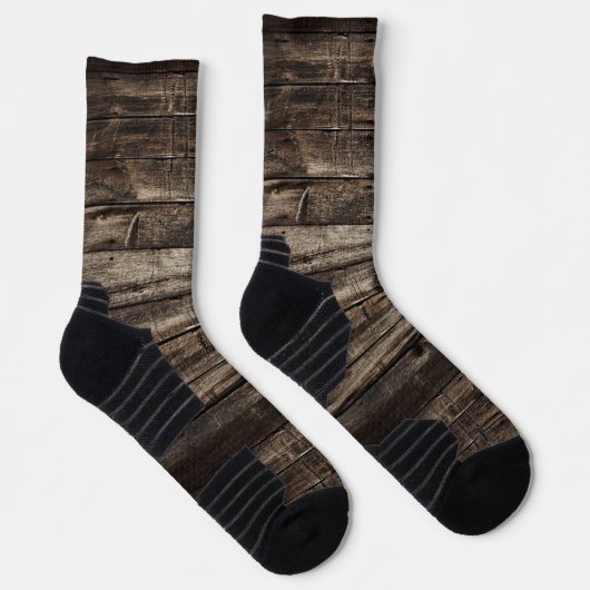 Crew Socken Rustikaler Holzdunkel (Rechts)