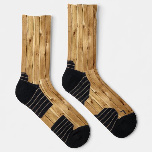 Crew Socken Rustikales Holz Beige (Rechts)