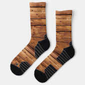 Crew Socken Rustikales Holz Orange (Links)