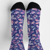 Crew Socken Schmetterlingsmuster (Oben)