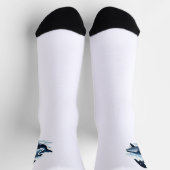 Crew Socken schwebende Wolke Wal mit Sternen  (Oben)