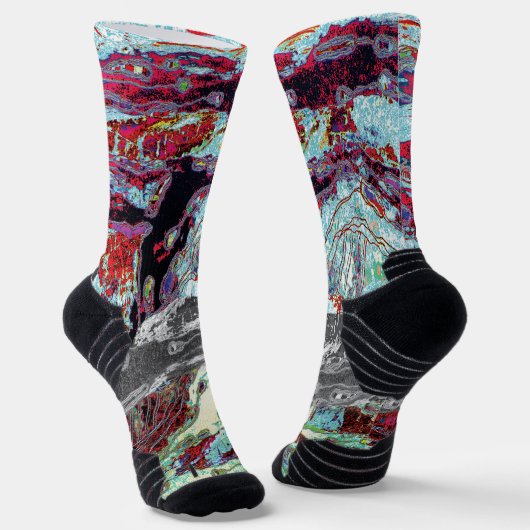 Crew Socken – Strata Pulse (Gewinkelt)
