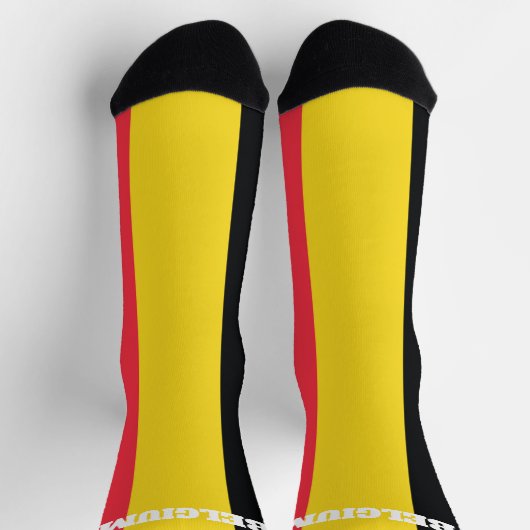 Crew-Socken unter belgischer Flagge Socken (Oben)