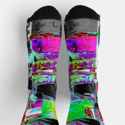 Crew Socks – Abstract Grid Socken (Oben)