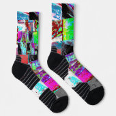 Crew Socks – Abstract Grid Socken (Rechts)