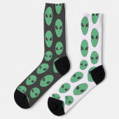 Crew Socks alienígena verde Socken (Linkes Detail)