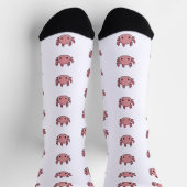 Crew Socks Axolotl cute pink Socken (Oben)