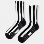Crew Socks Balck & White Strip Socken (Links)