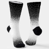 Crew Socks blanco y negro granulado Socken (Gewinkelt)