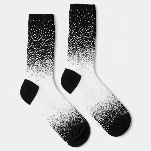 Crew Socks blanco y negro granulado Socken (Rechts)