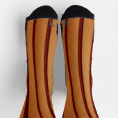 Crew Socks Burnt Rustikal Orange Socken (Oben)