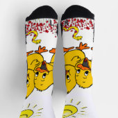 Crew Socks Chicks Gelbe Blumenschlange Socken (Oben)