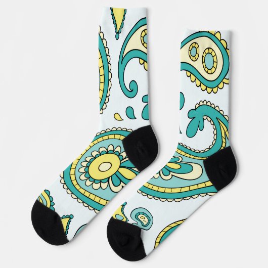 Crew Socks-Classic Paisley Design Socken (Linkes Detail)