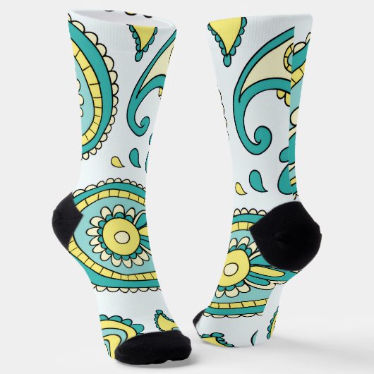 Crew Socks-Classic Paisley Design Socken (Gewinkelt)