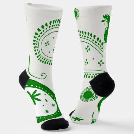 Crew Socks-Classic Paisley Elegance Socken