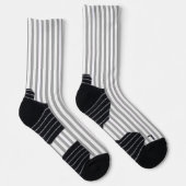 Crew Socks farbenfroh, grau und weiß Socken (Rechts)