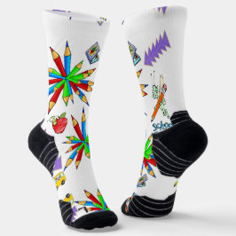 Crew Socks farbenfroh zurück in die Schule Cool Socken