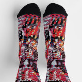 Crew Socks – Fragmented Pulse Socken (Oben)