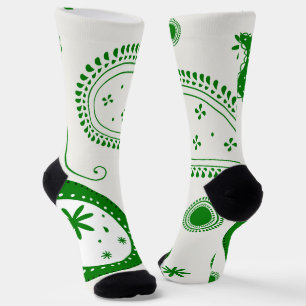 Crew Socks - Klassische Paisley-Eleganz Socken