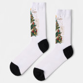 Crew Socks-Merry Christmas Socken (Linkes Detail)