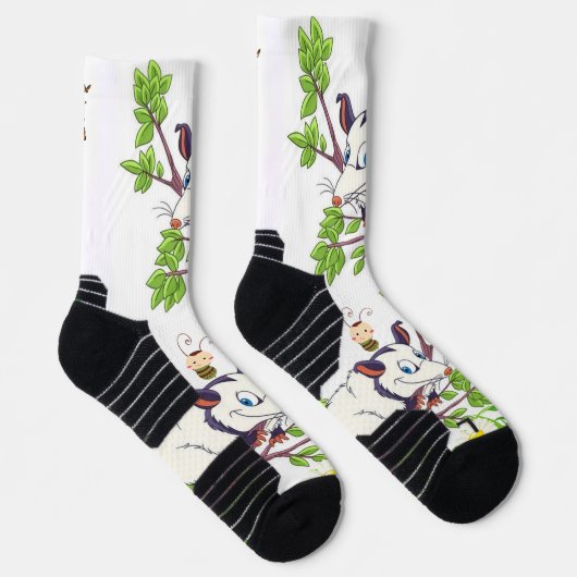 Crew Socks Possum Frosch Chicks Floral Pilz Socken (Rechts)