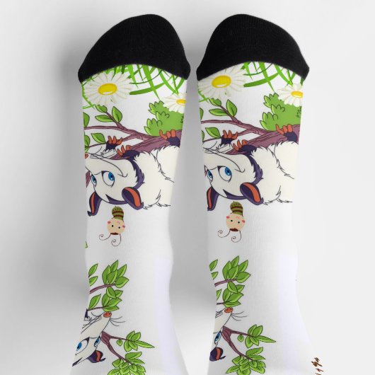 Crew Socks Possum Frosch Chicks Floral Pilz Socken (Oben)