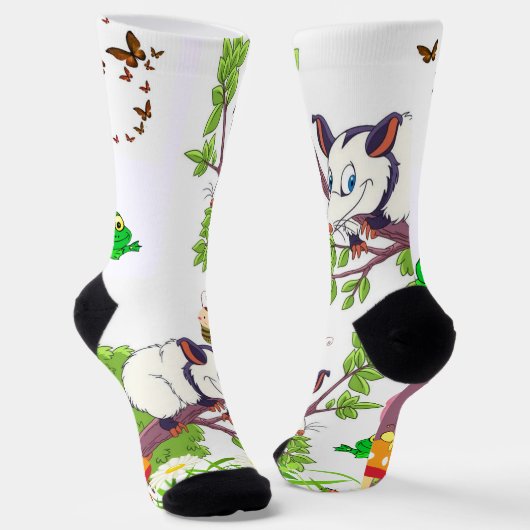 Crew Socks Possum Frosch Chicks Floral Pilz Socken (Gewinkelt)