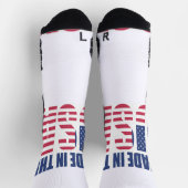 Crew Socks Red White & Blue Made in den USA Socken (Oben)