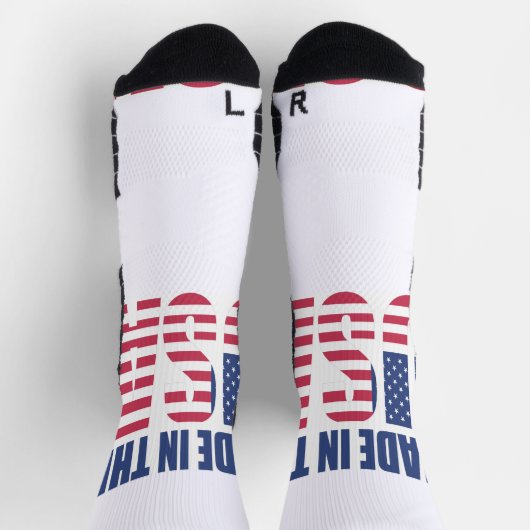 Crew Socks Red White & Blue Made in den USA Socken (Oben)