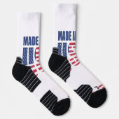 Crew Socks Red White & Blue Made in den USA Socken (Rechts)