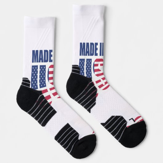 Crew Socks Red White & Blue Made in den USA Socken (Rechts)