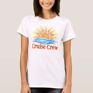 Crew Sonne und Wellen T-Shirt