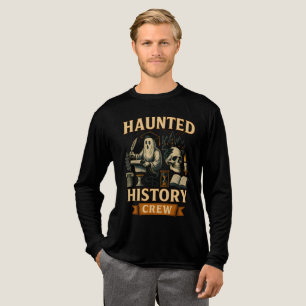 Crew Spuk Geschichte   Geschichtslehrer Halloween Tri-Blend Shirt
