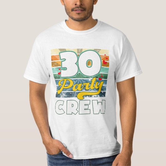 Crew Squad 30 Jahre T-Shirt (Vorderseite)