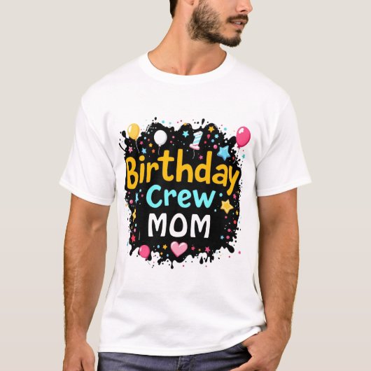 Crew T - Shirt | Mama oder Vater-Matching-Familie (Vorderseite)